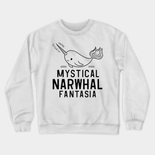 Mystical Narwhal Fantasia Crewneck Sweatshirt